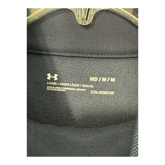 Under Armour Cold Gear Mock Turtleneck Sweatshirt With Front Pocket Size L - Picture 5 of 9